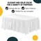 Ruffle Disposable Table Skirt 14 Ft Long Pleated Table Skirts with Adhesive Strip – Fits 6ft+ Rectangle or Round Tables – Ideal for Birthday Parties, Gender Reveal, Baby Showers & Event Decorations 6 pack by Exquisite